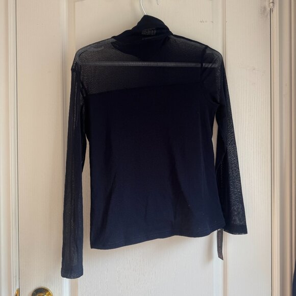 BNWT mesh long sleeve turtleneck top - Picture 4 of 4